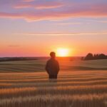 A person contemplates the end of a summer day, symbolizing the art of a graceful exit from a season and managing the Sunday Scaries.